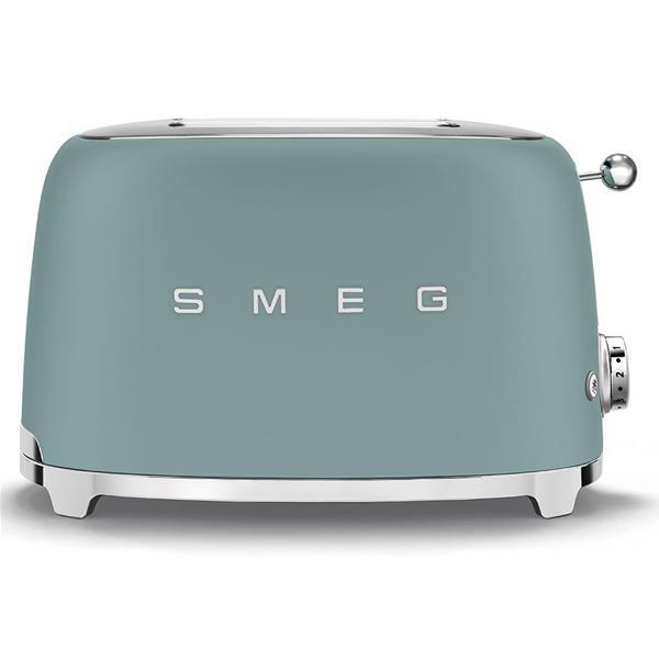 SMEG Toaster 2 tranches Vert Émeraude - Années 50 - TSF01EGMEU - Grille-Pain